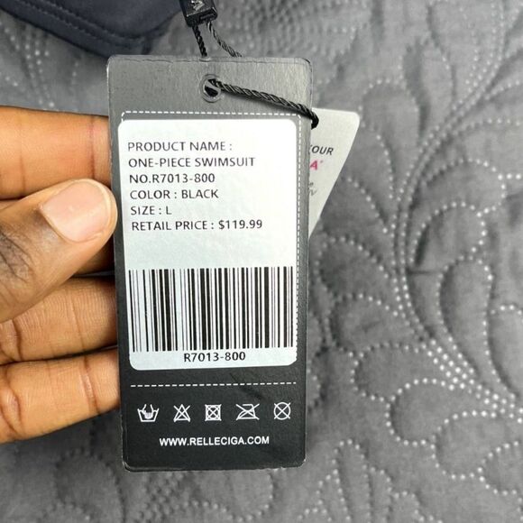 RELLECIGA Vintage Inspired Strapless Tummy Control 1pc Swimsuit Swimwear SZL:NWT - Picture 9 of 16